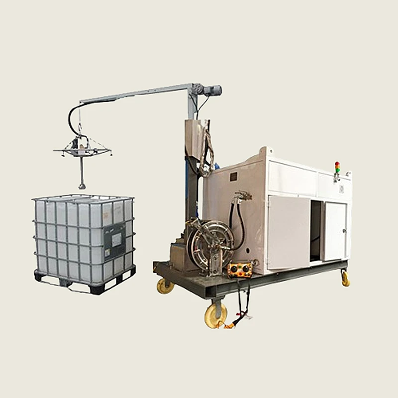 Máquinas de limpeza e jateamento automático de contêineres IBC