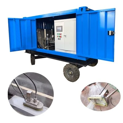 Máquina de hidrojateamento para desbaste de concreto